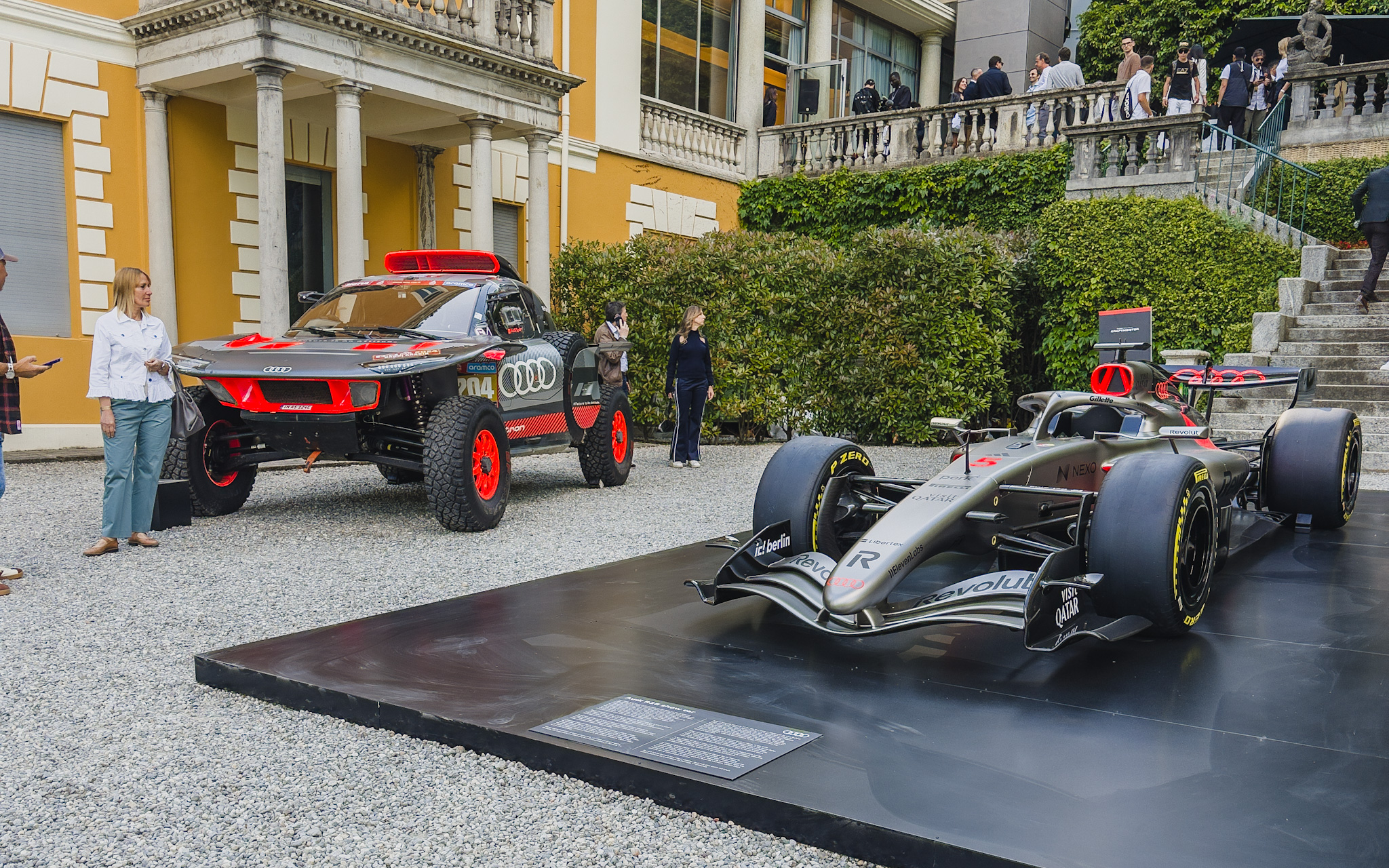 Audi R26 Formula 1 car at Villa Sucota